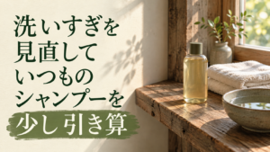 洗いすぎないために。シャンプーの量と「泡泡タイム」を見直すのイメージ画像